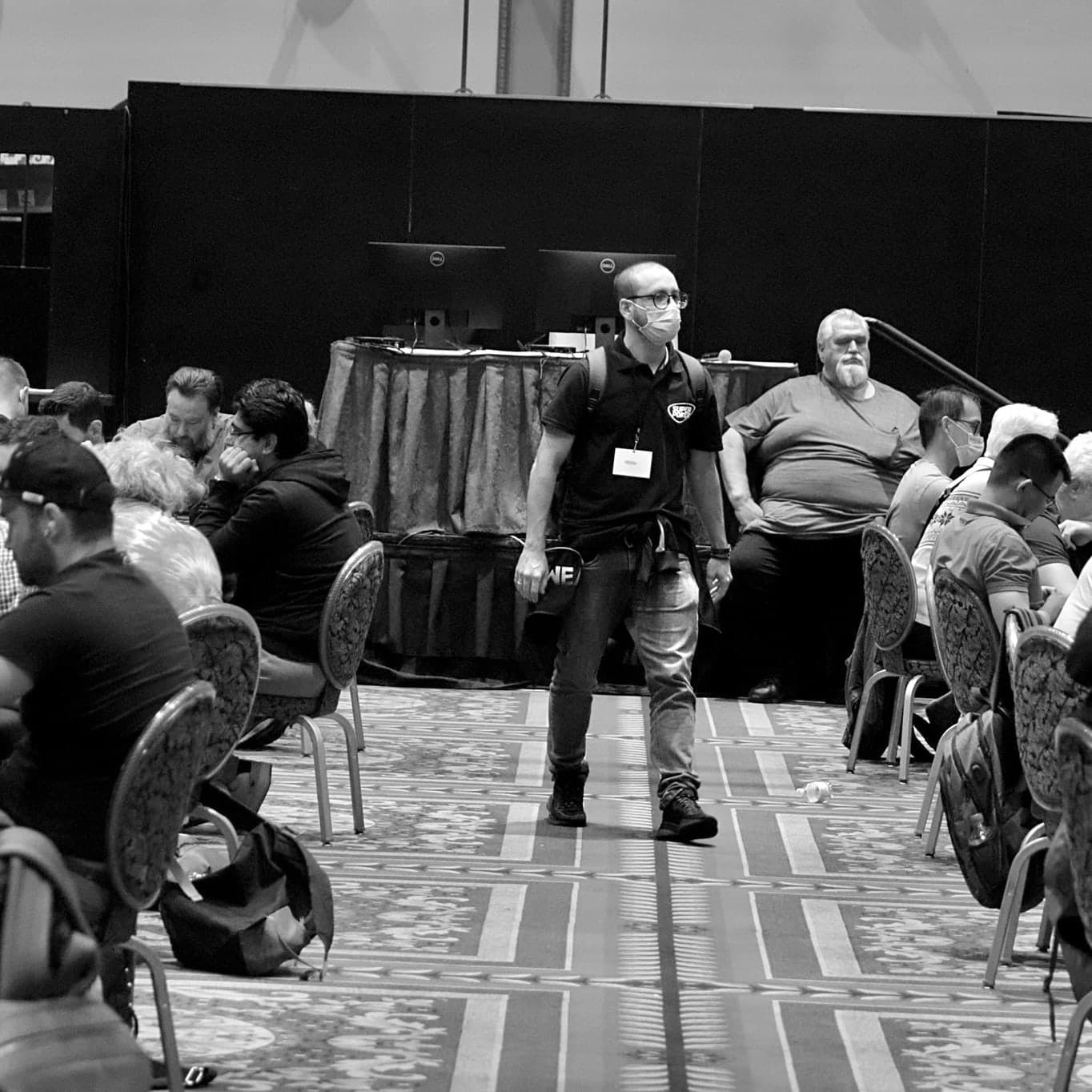 Gabriel Capellari trabalhando na cobertura da WSOP Las Vegas em 2022